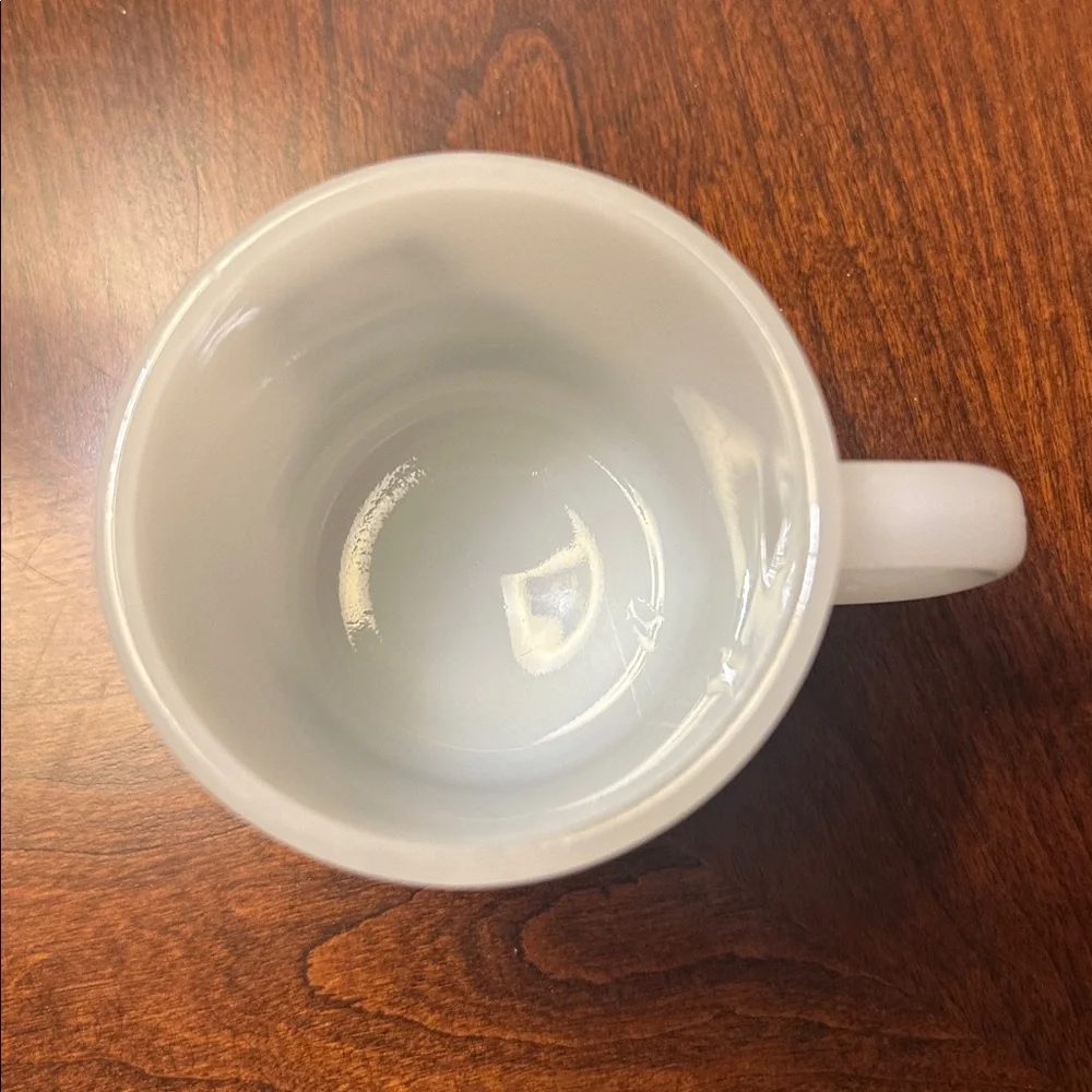Glasbake Milk Glass Mug with Kitten - Picture 3 of 5